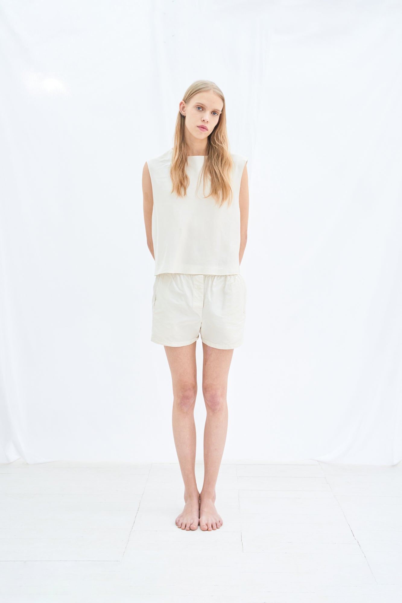 Silk crop top