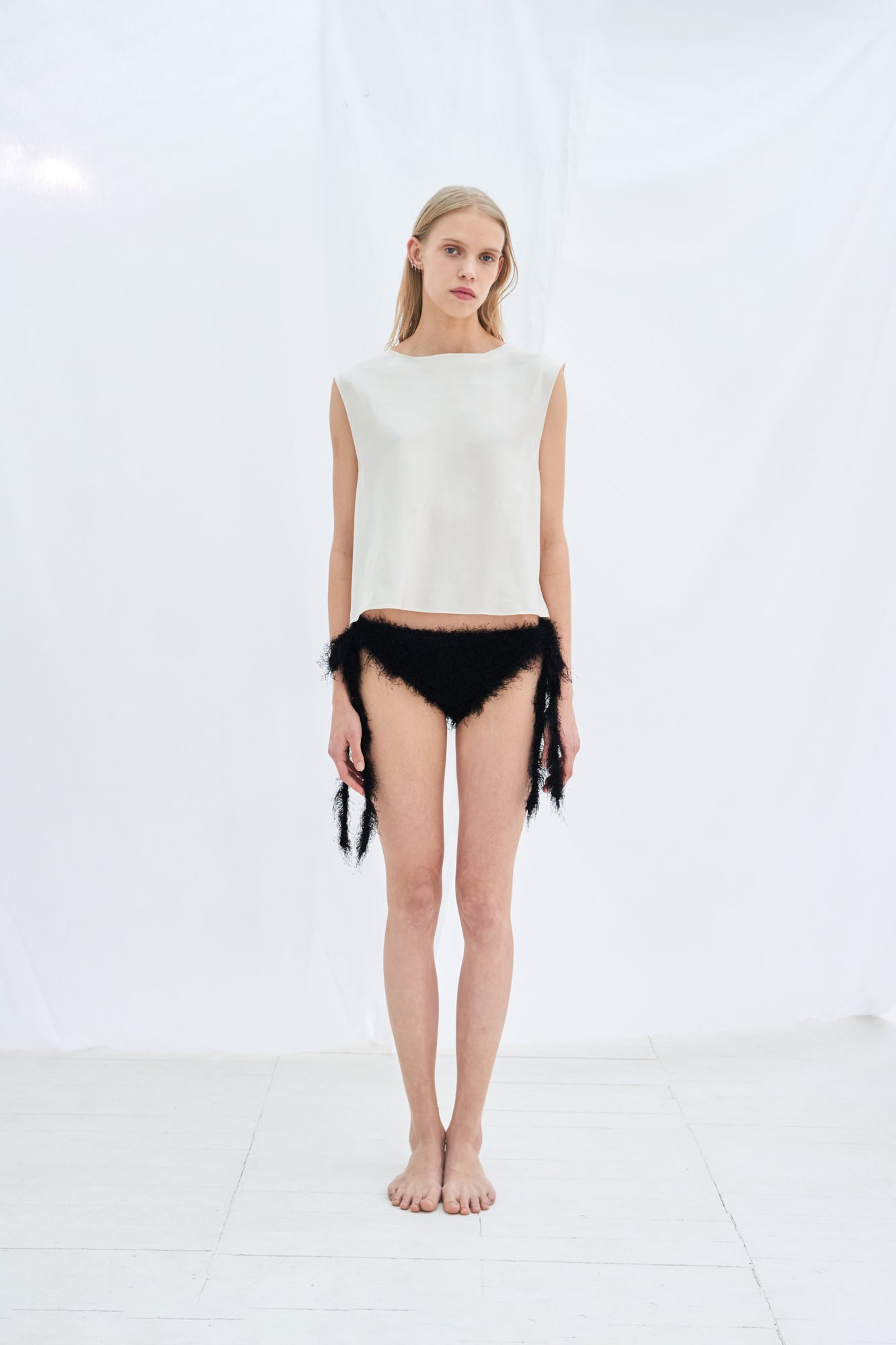 Silk crop top
