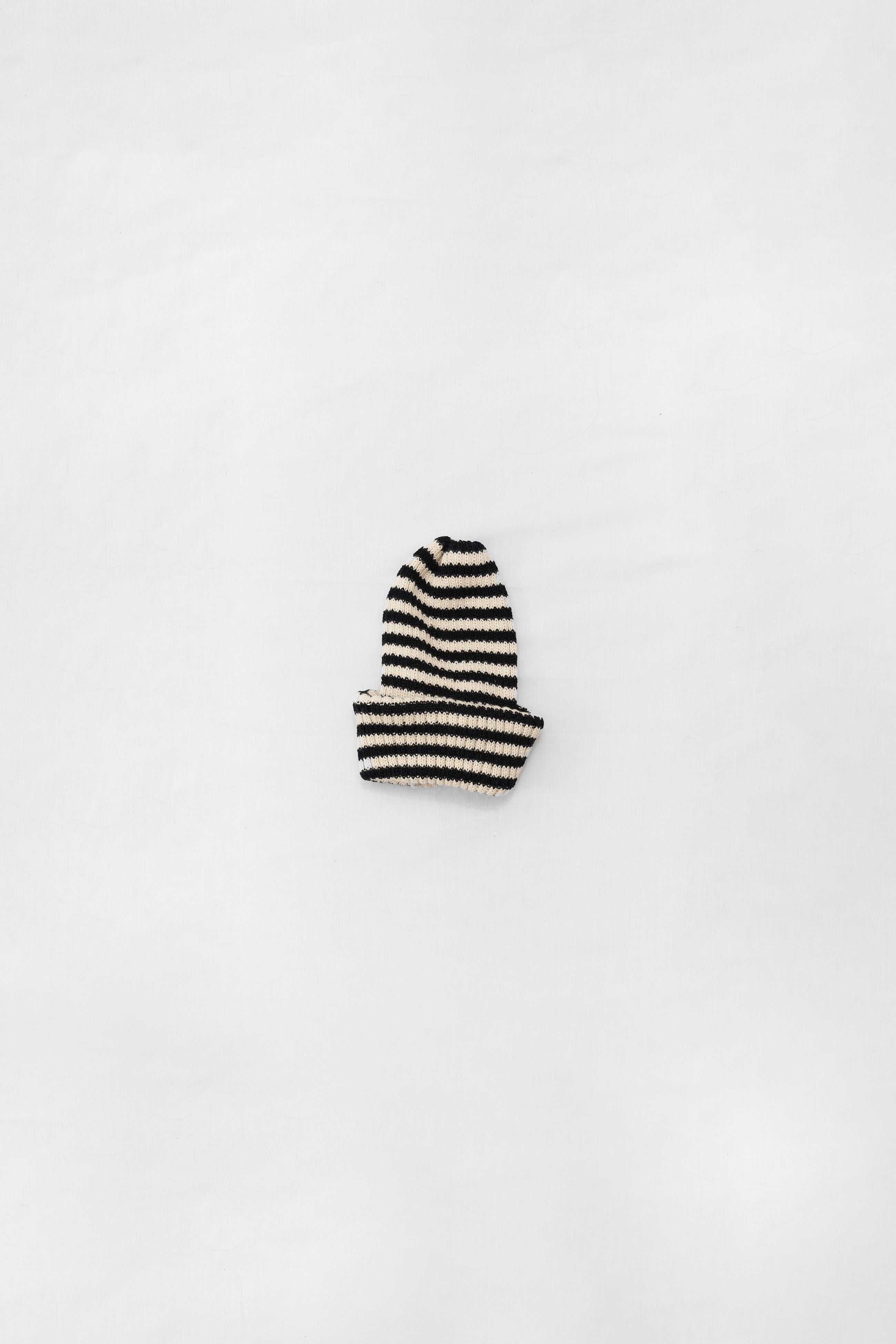 Striped knit hat