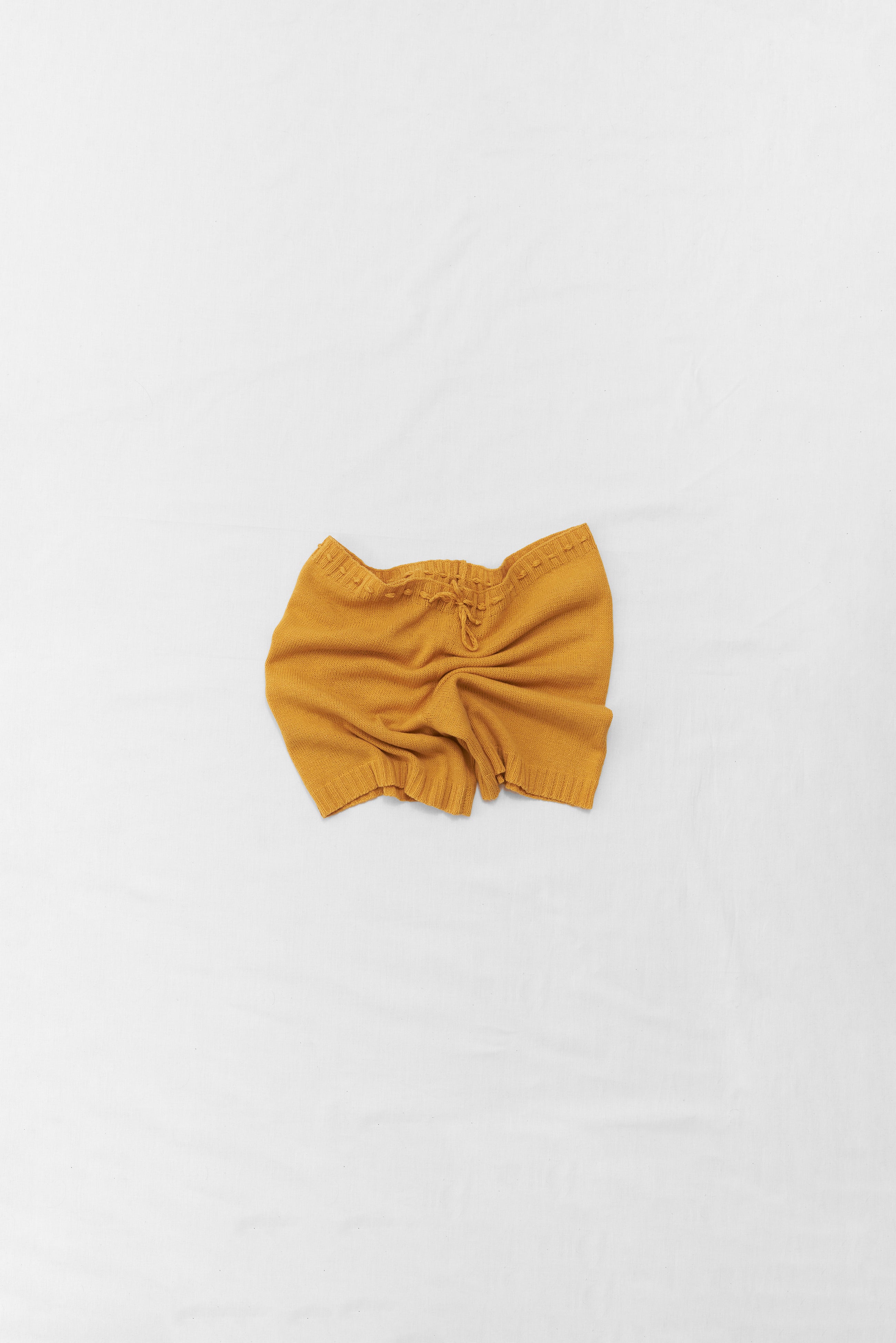 Knit orange shorts