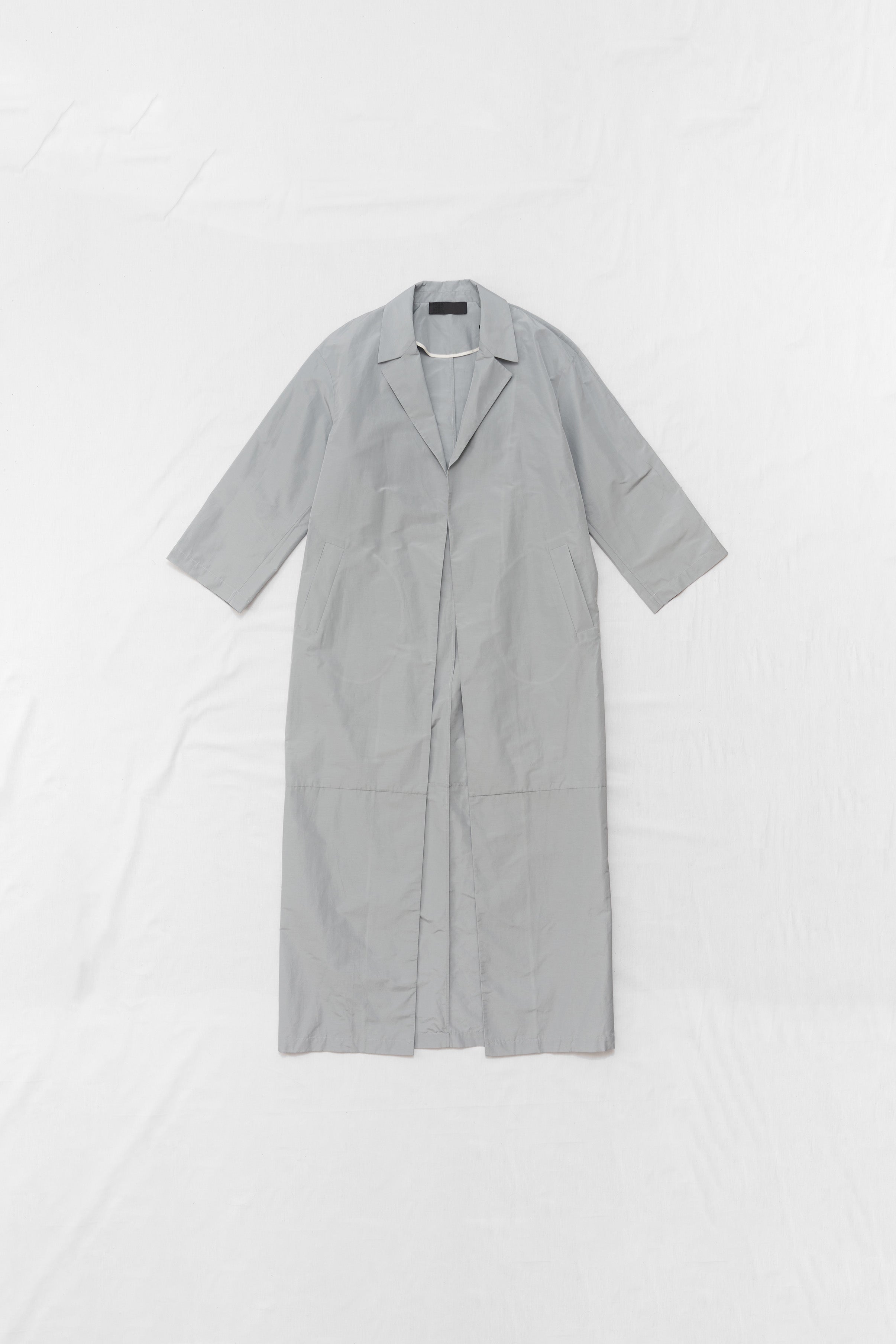 Silver-grey raincoat