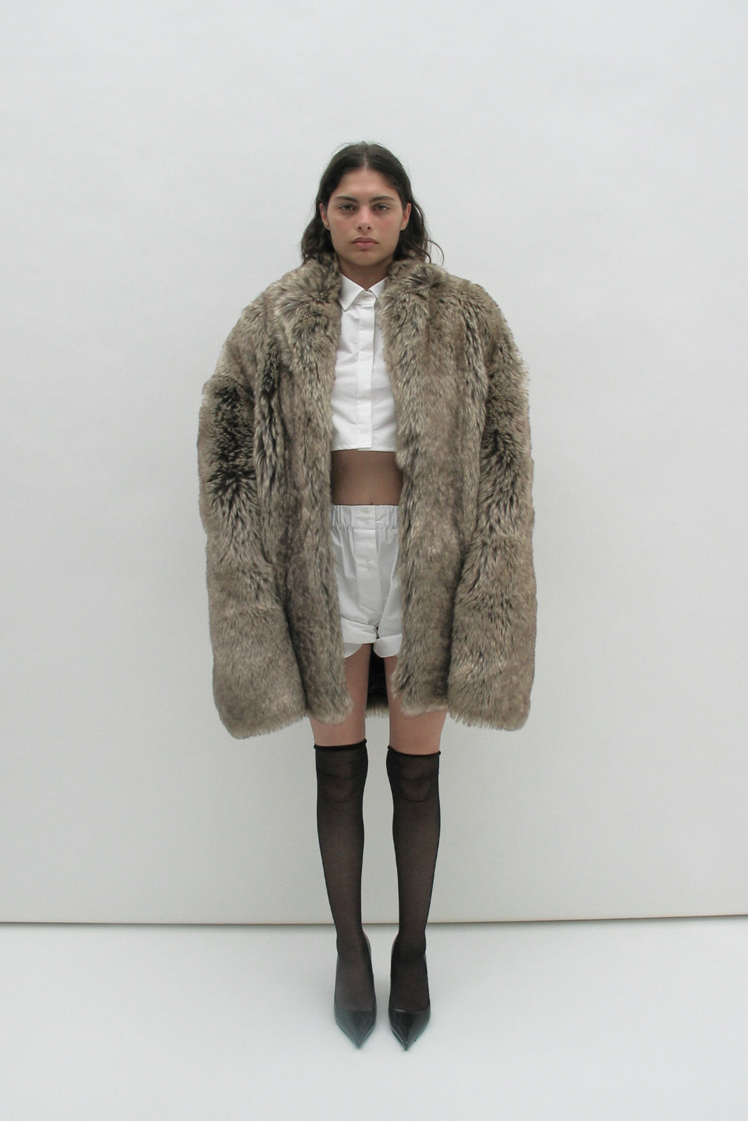 Veste en fourrure écologique