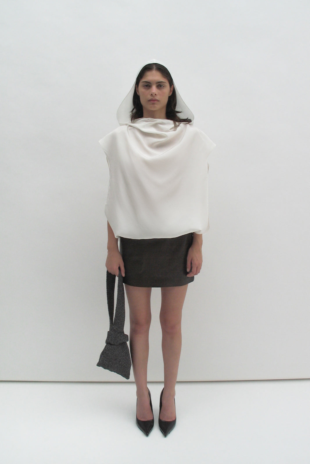 Hooded cutout top
