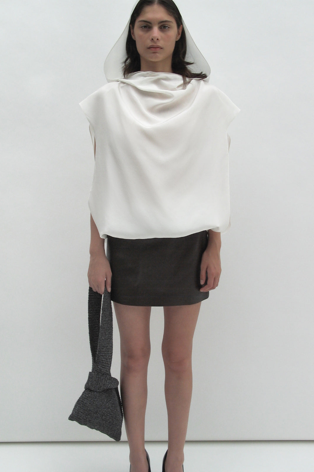 Hooded cutout top