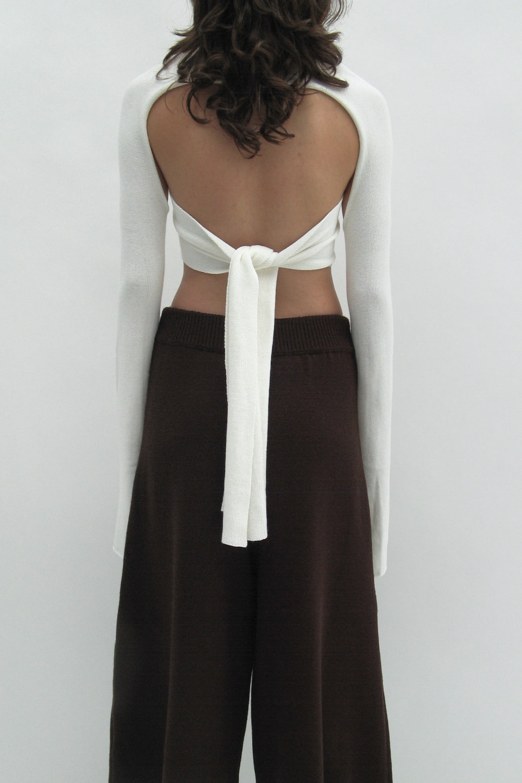 Crossover white straps top