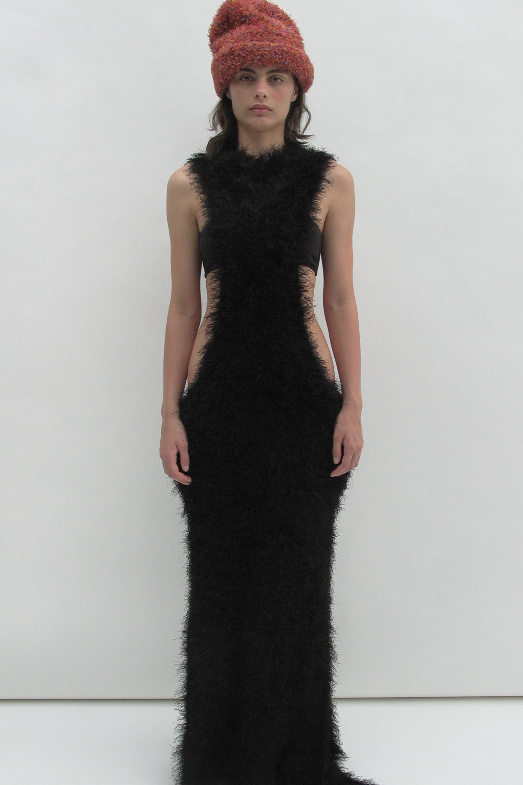 Bonnet orange multicolore