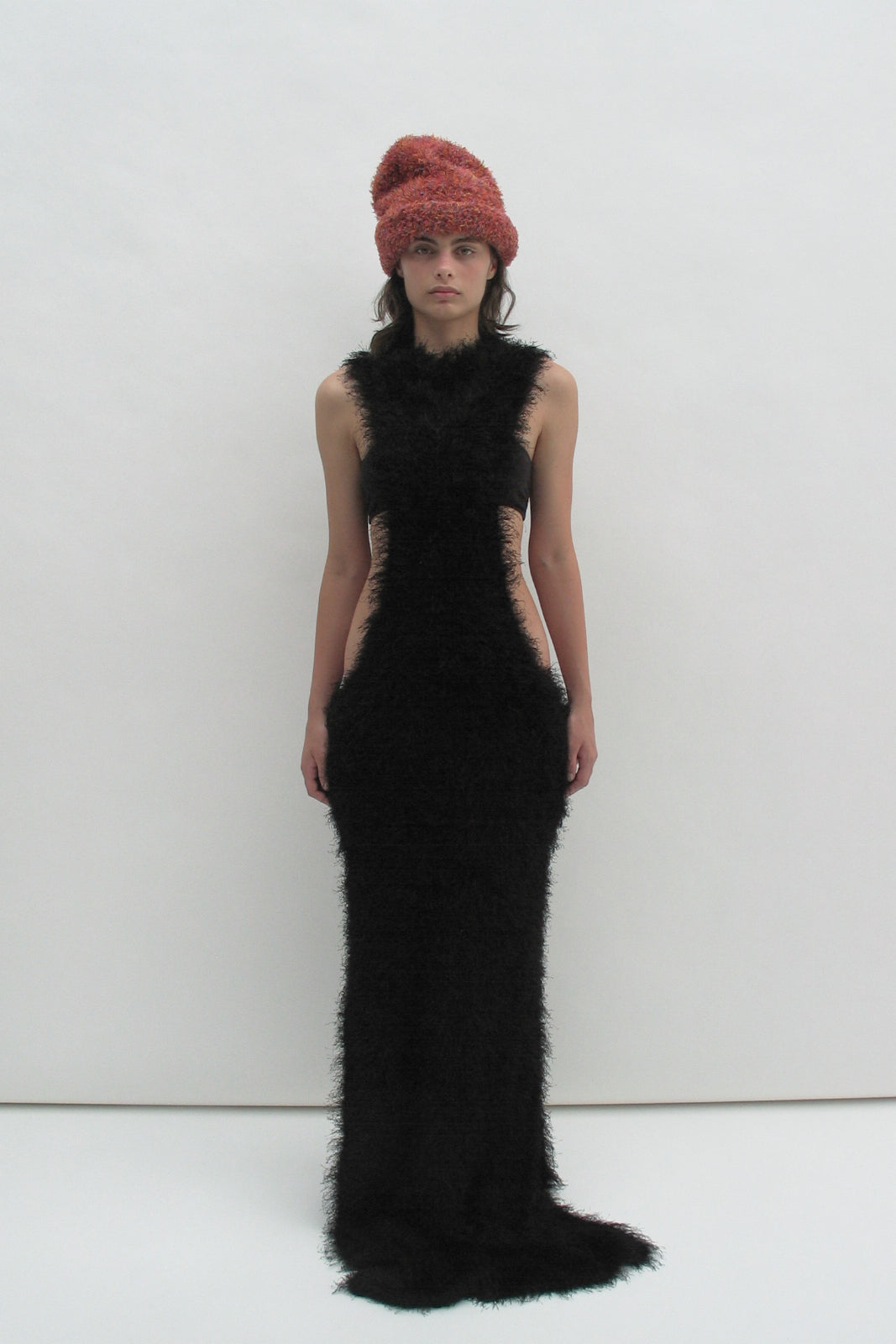 Bonnet orange multicolore