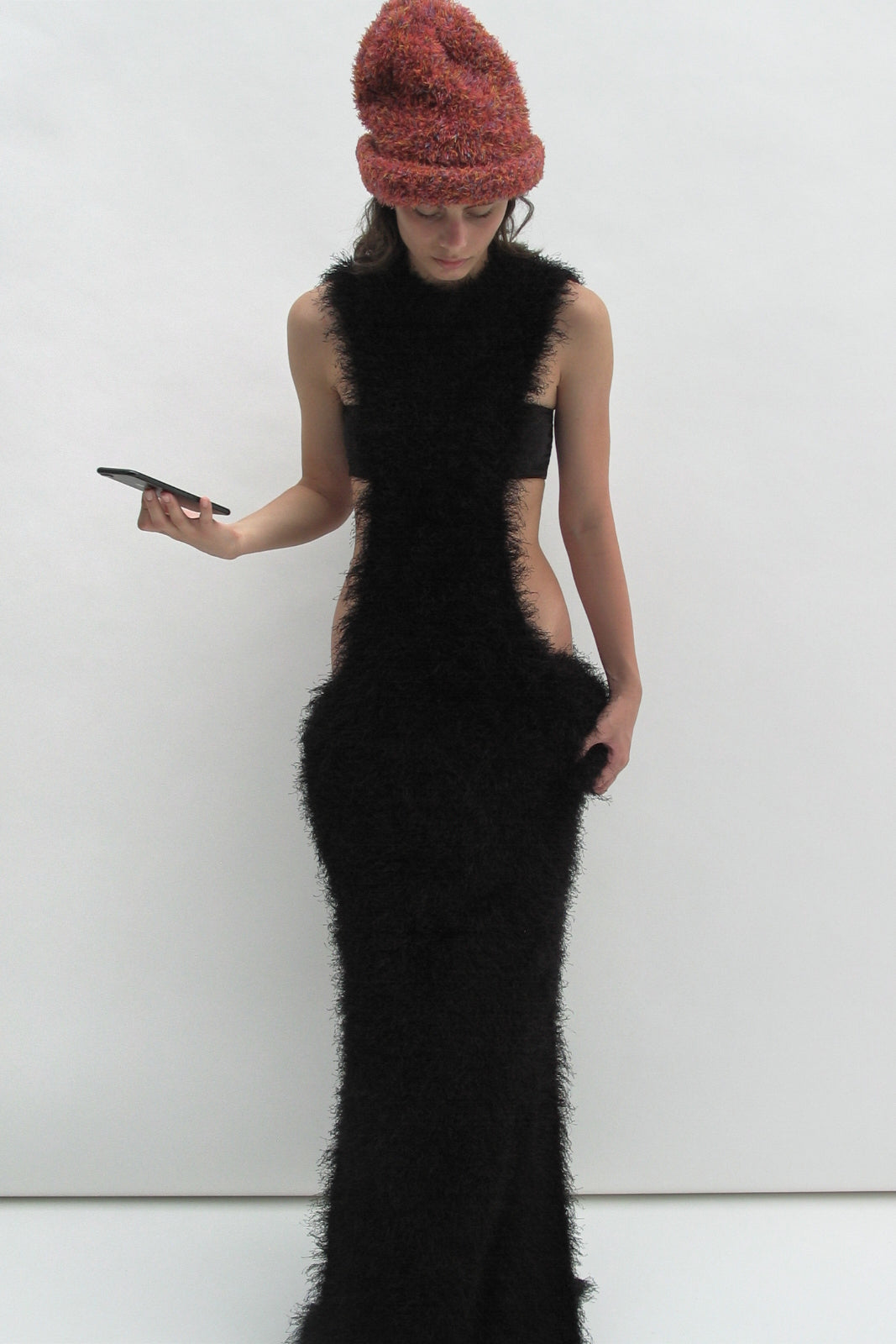 Bonnet orange multicolore