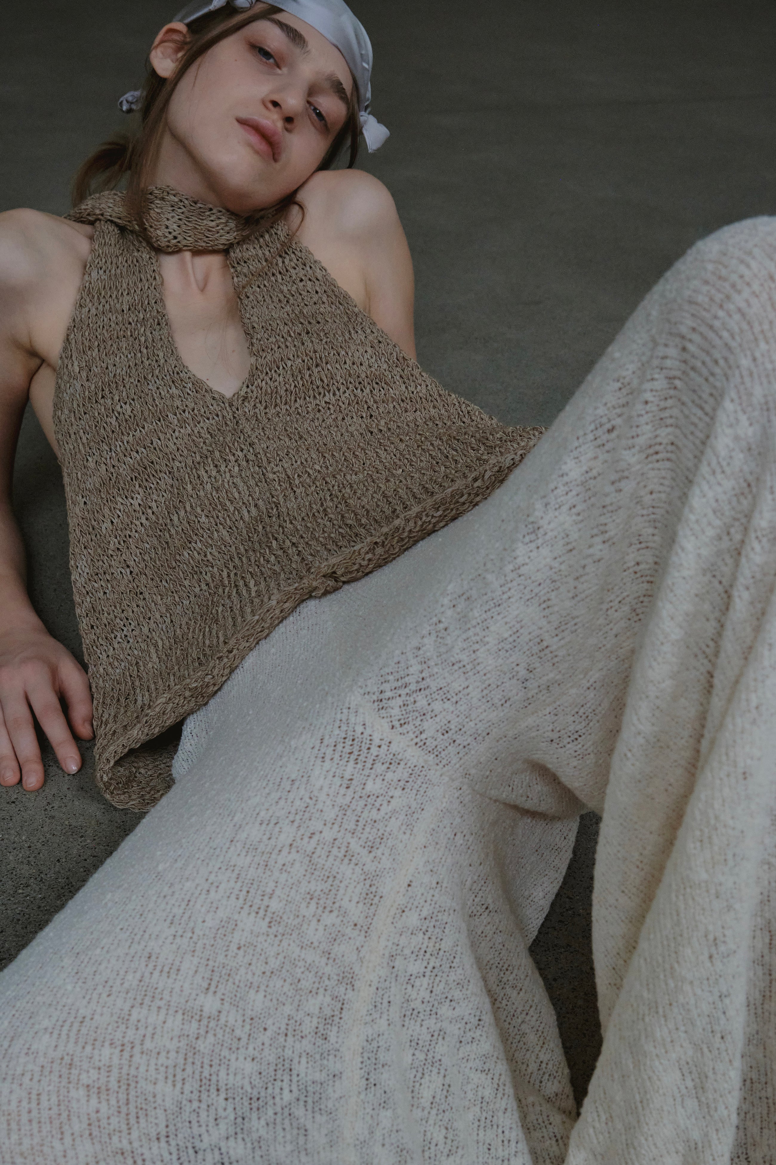 Knitted reversible top