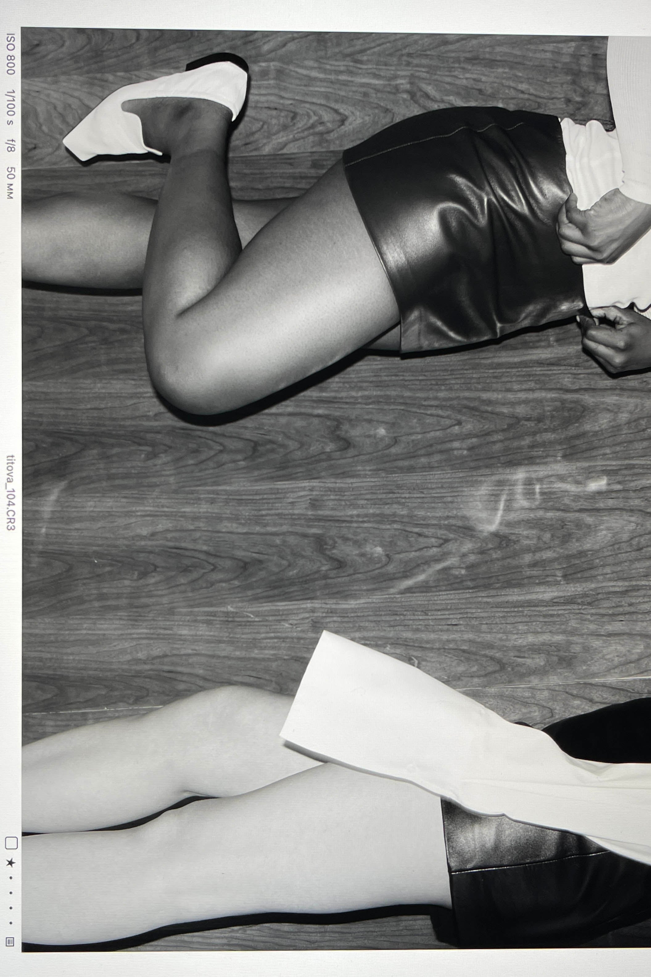 Mini jupe en chocolat