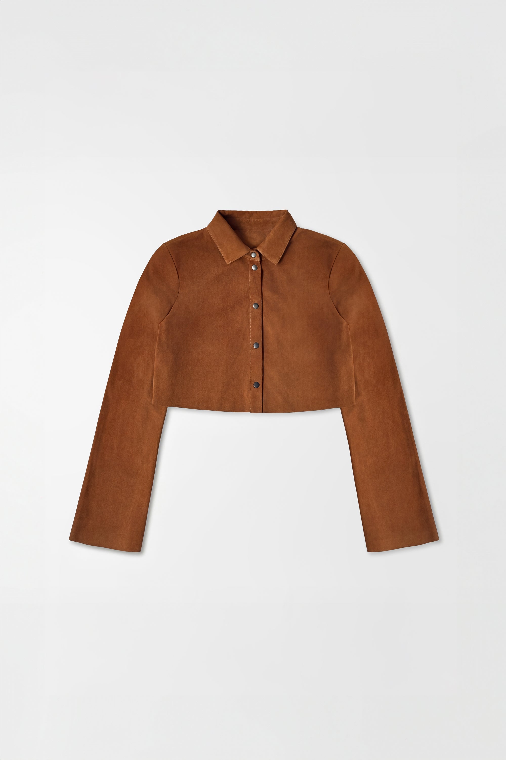 Orange Micro Suede Blouse