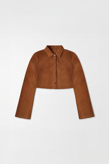 Orange Micro Suede Blouse