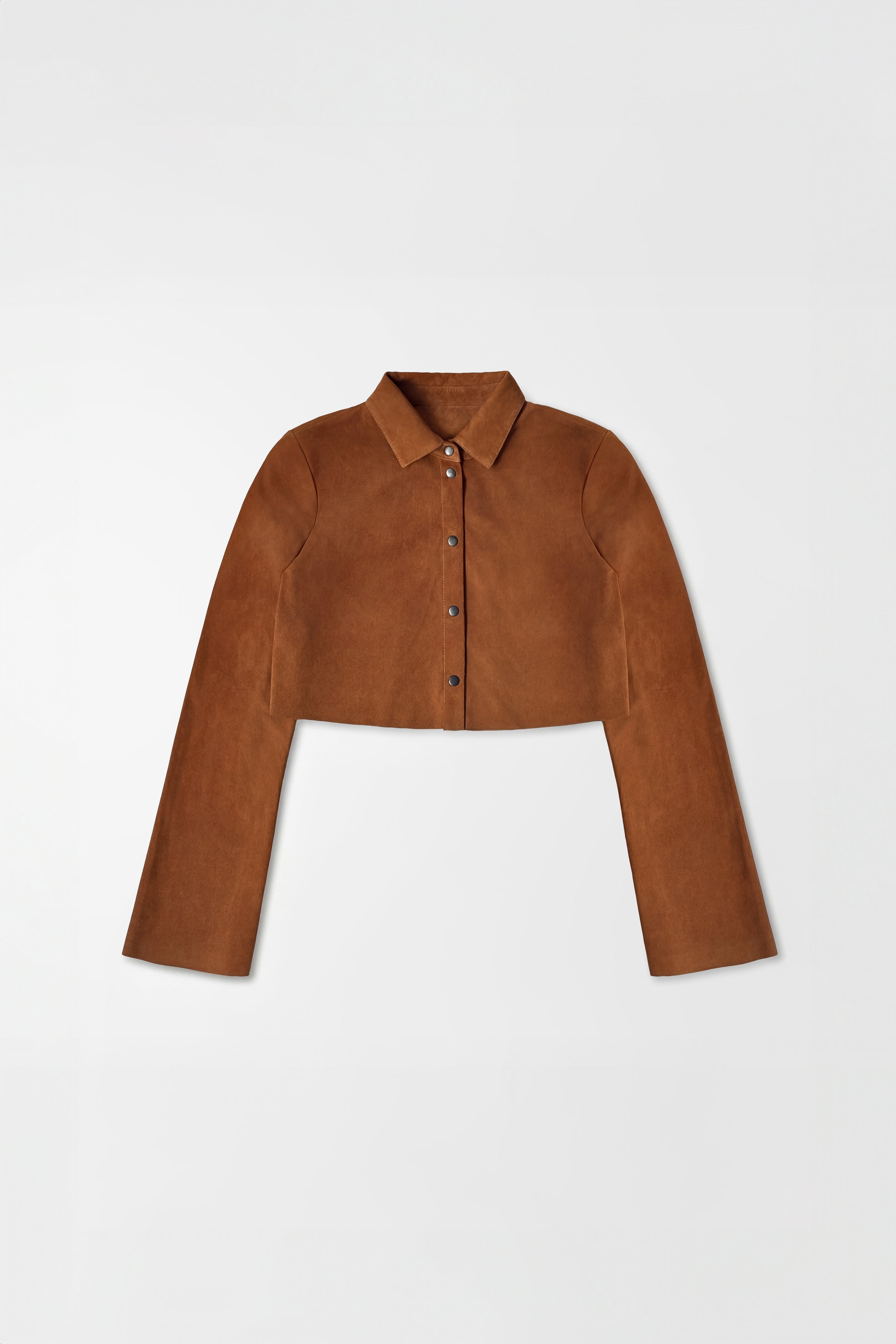 Orange Micro Suede Blouse