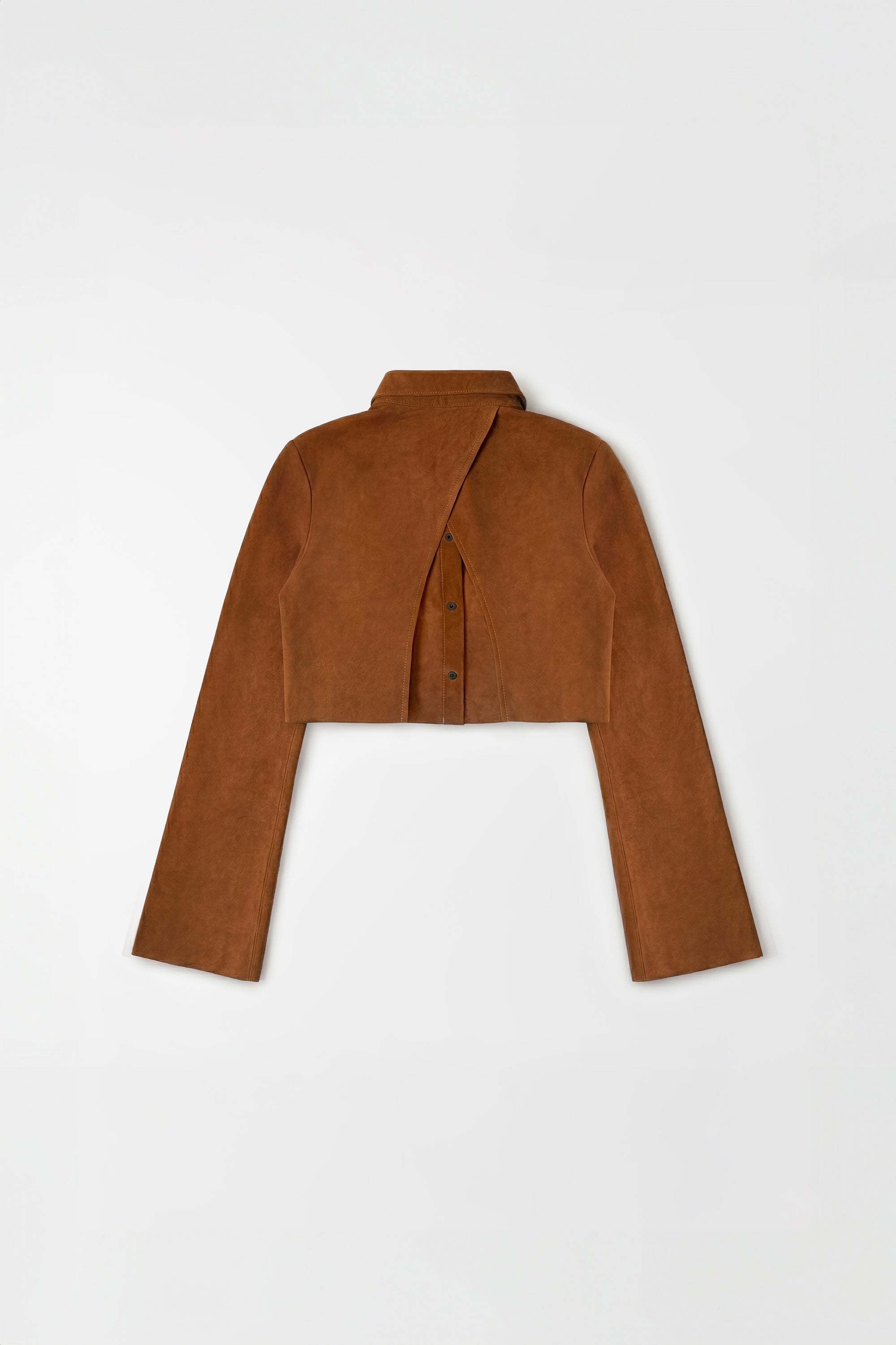 Orange Micro Suede Blouse