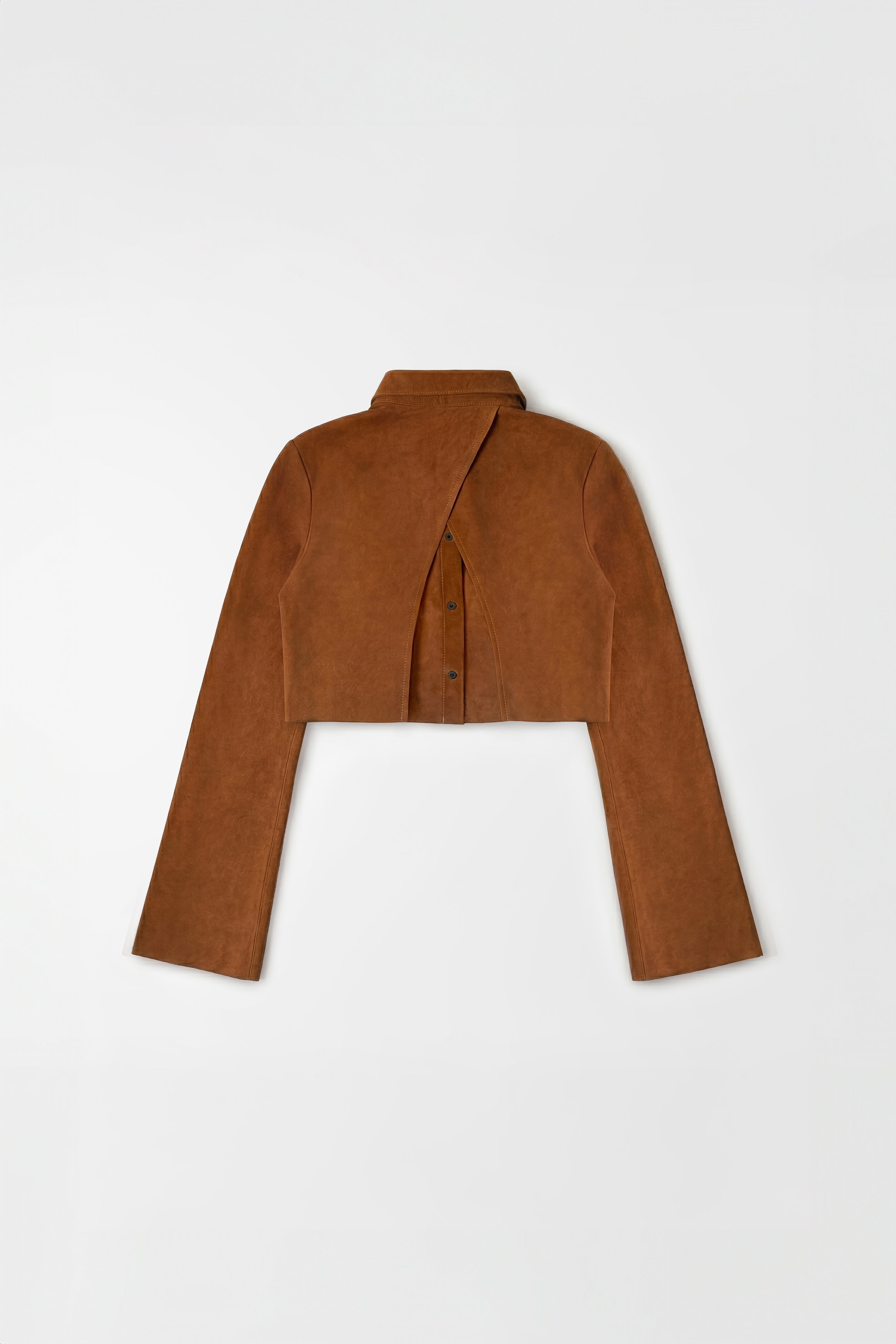 Orange Micro Suede Blouse