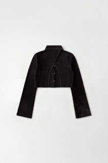 Dark chocolate Micro Suede Blouse