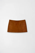 Orange Micro Suede Skirt