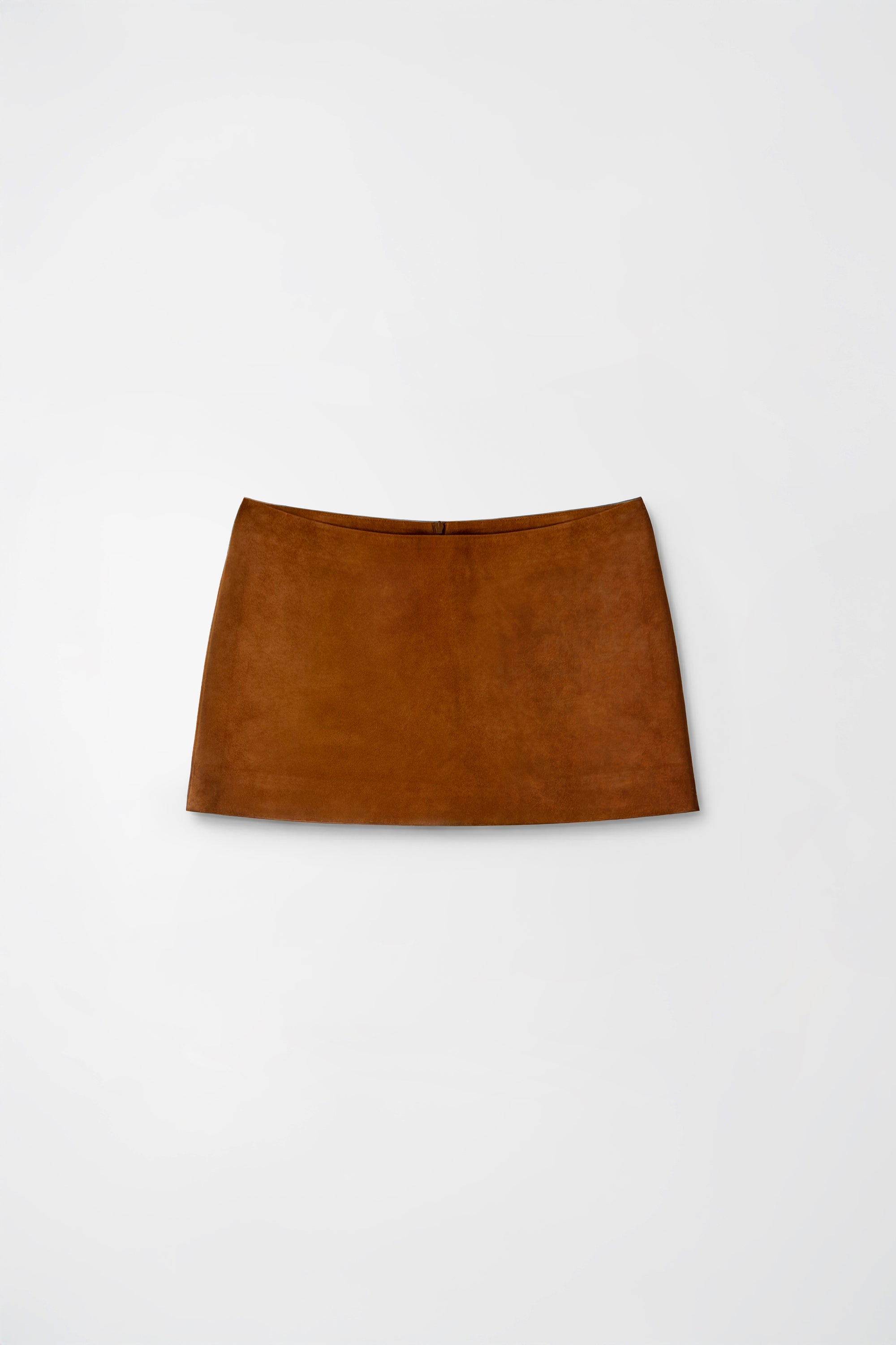 Orange Micro Suede Skirt