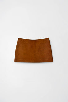 Orange Micro Suede Skirt