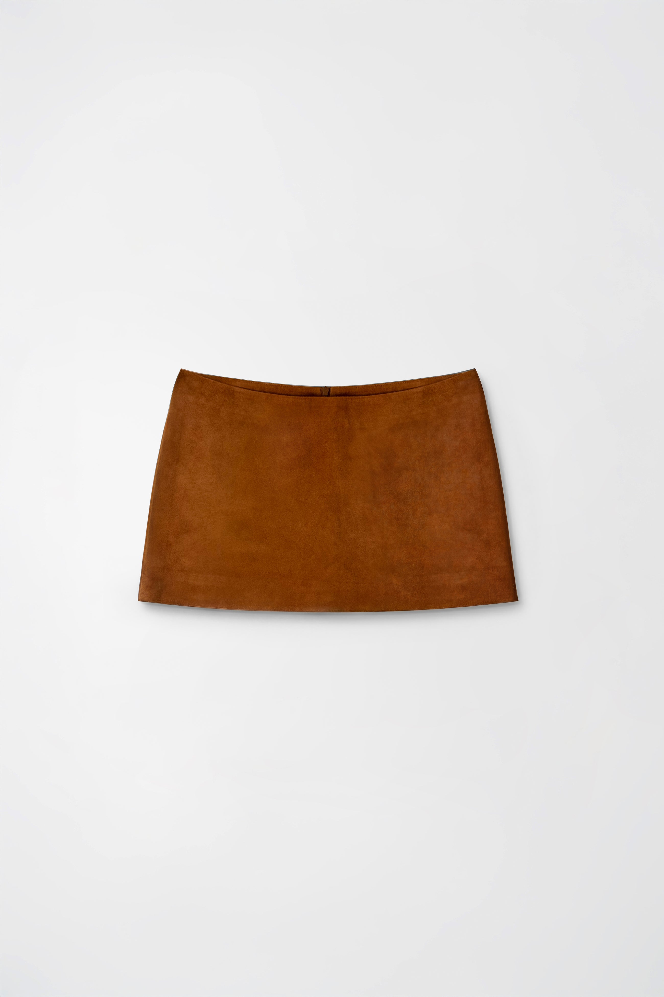 Orange Micro Suede Skirt