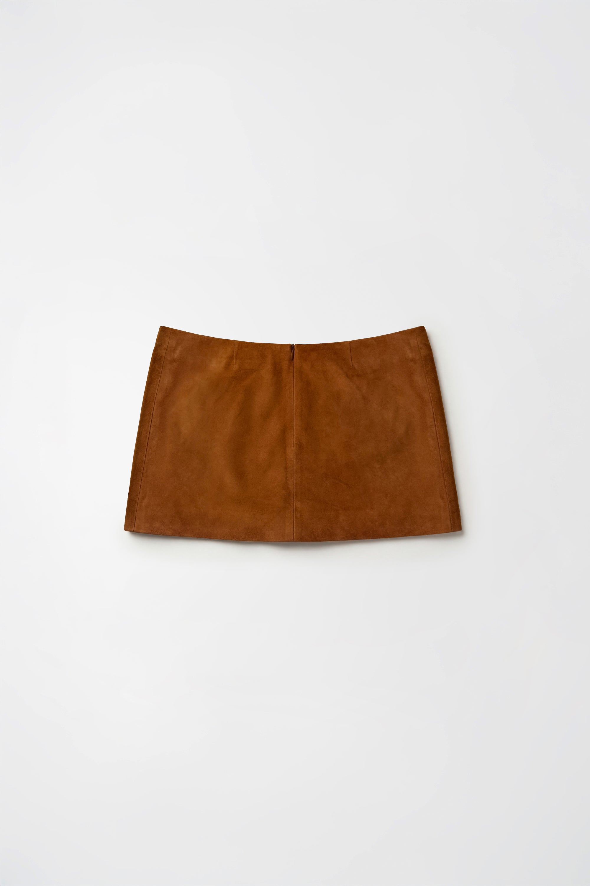 Orange Micro Suede Skirt