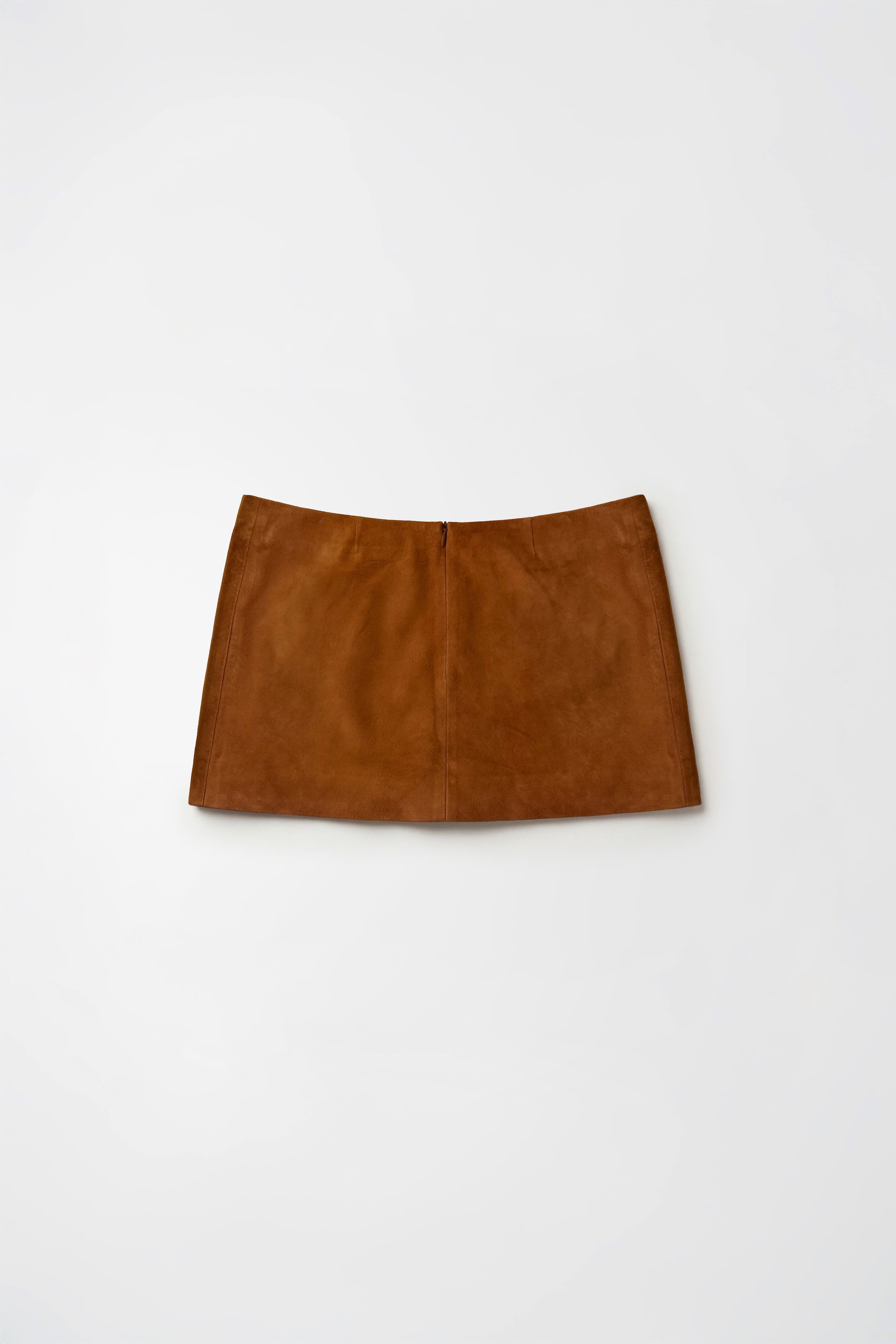 Orange Micro Suede Skirt