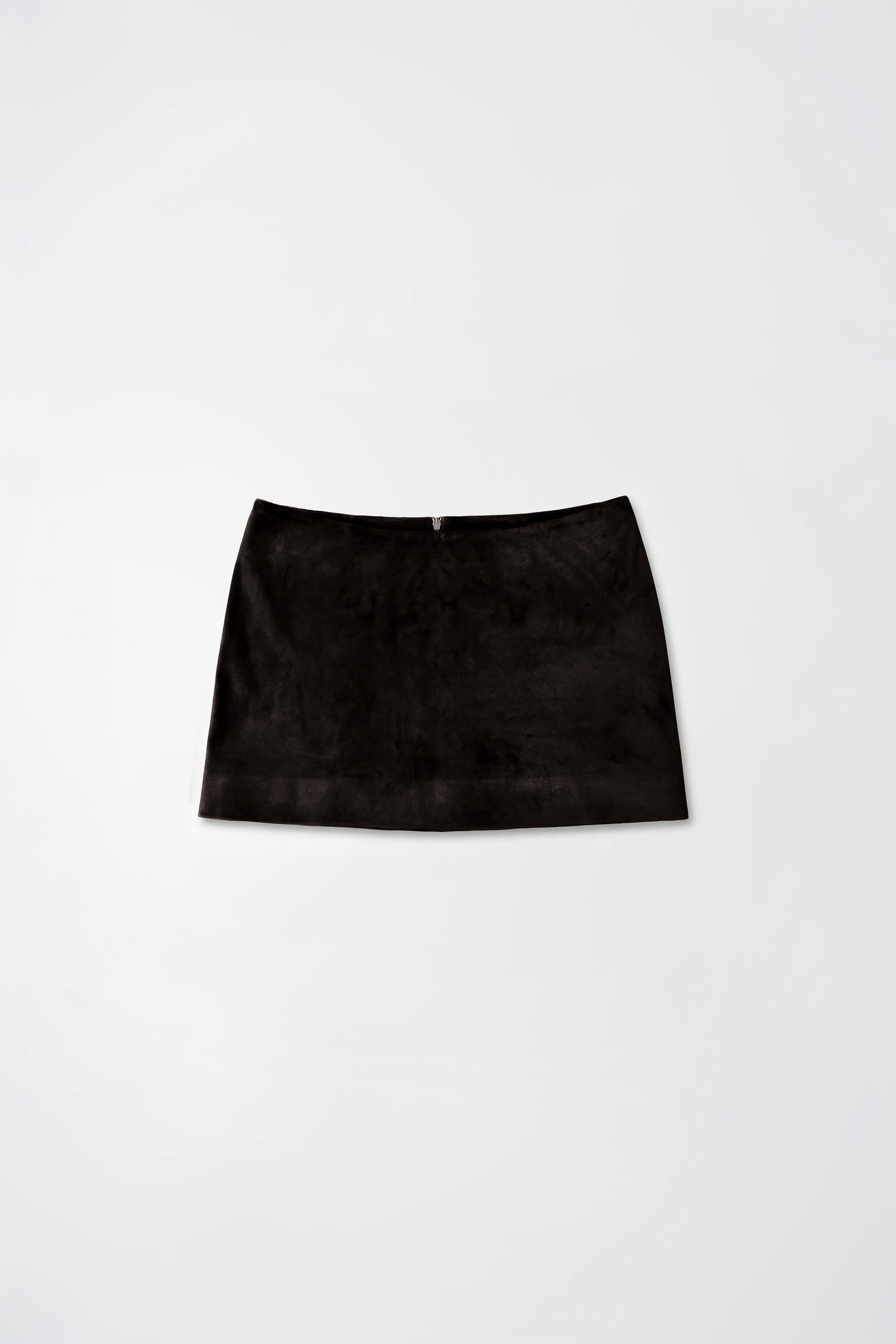 Dark Chocolate Micro Suede Skirt