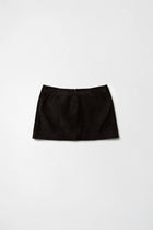 Dark Chocolate Micro Suede Skirt