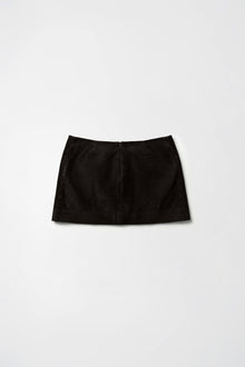 Dark Chocolate Micro Suede Skirt
