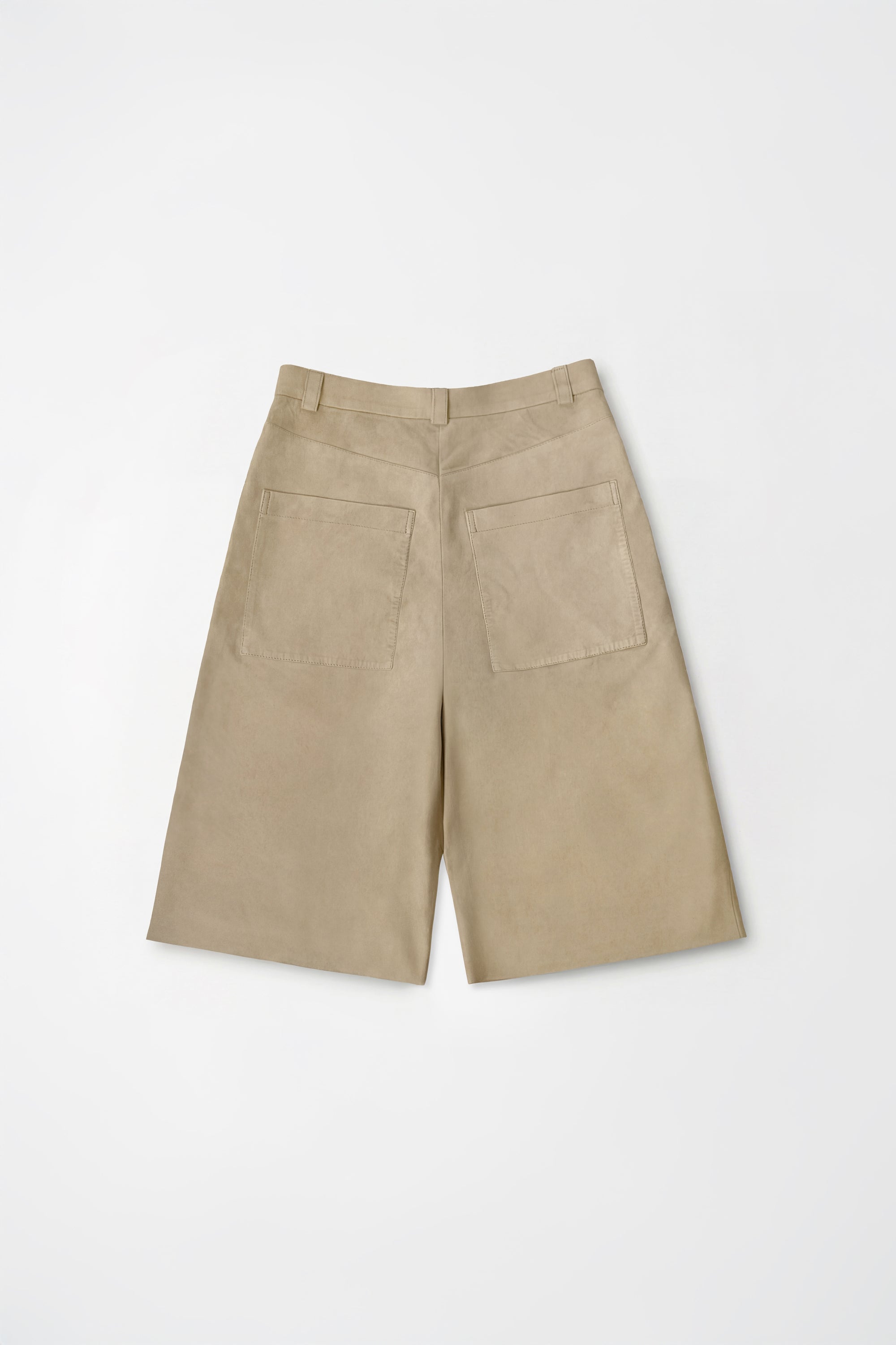 Beige Suede Culottes