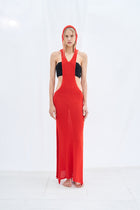 Boucle cutout dress