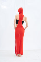Boucle cutout dress