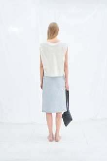 Panelled midi skirt