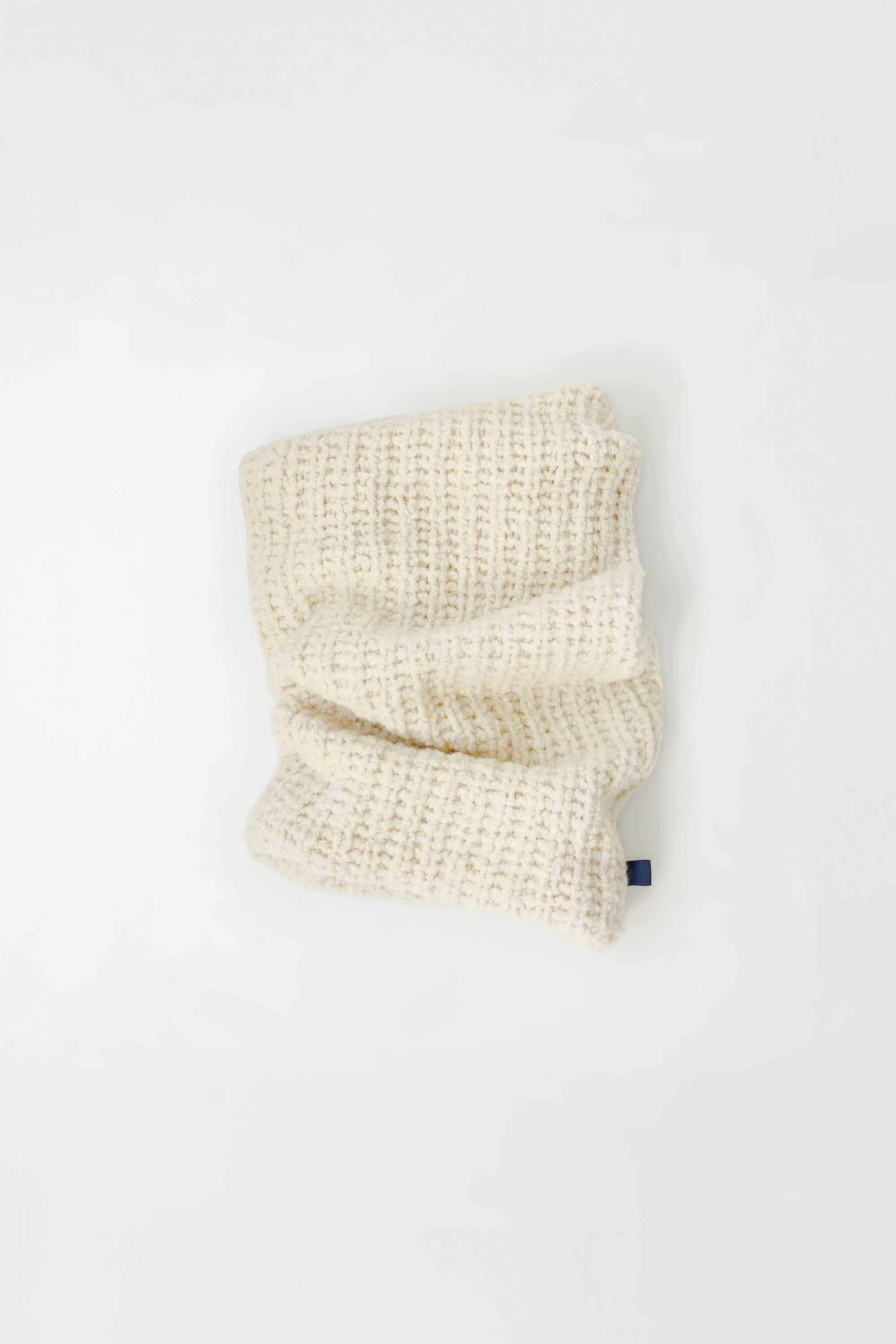 Butter White Gigantic Bouclé Muff