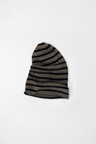 Khaki Striped Beanie
