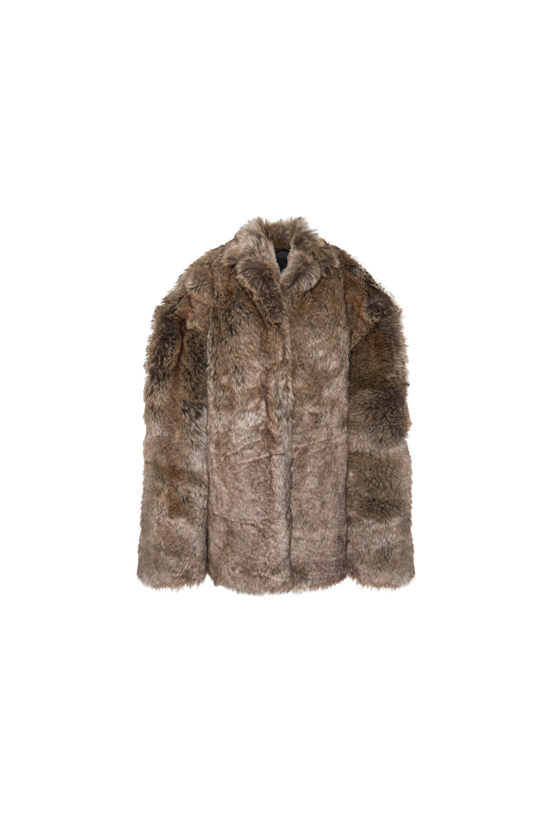 Eco-fur jacket