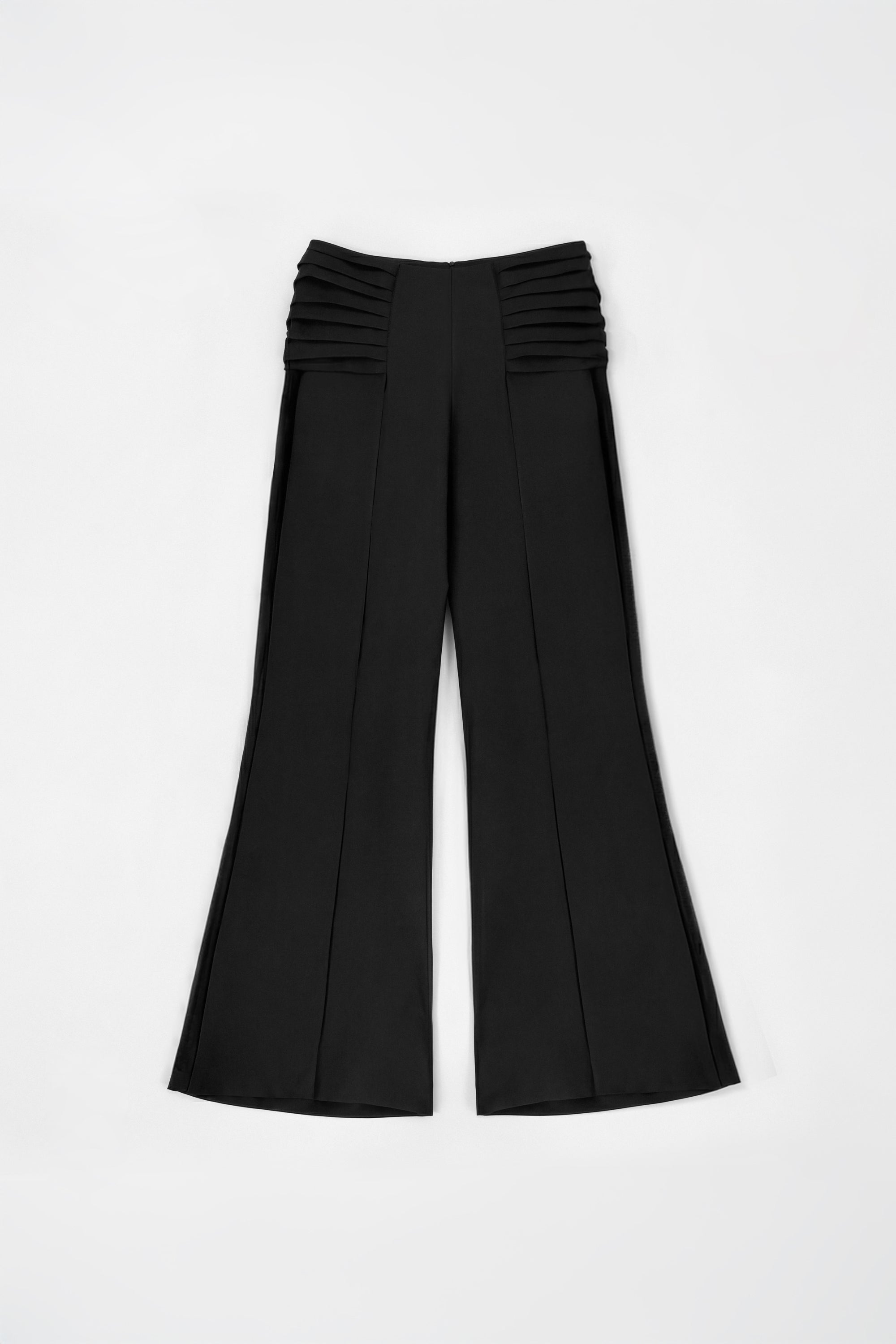 Black Wrap-Tie Pants