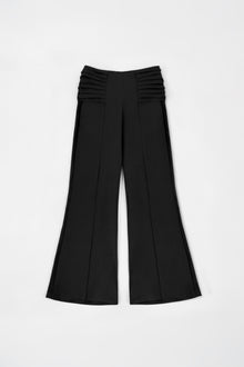 Black Wrap-Tie Pants