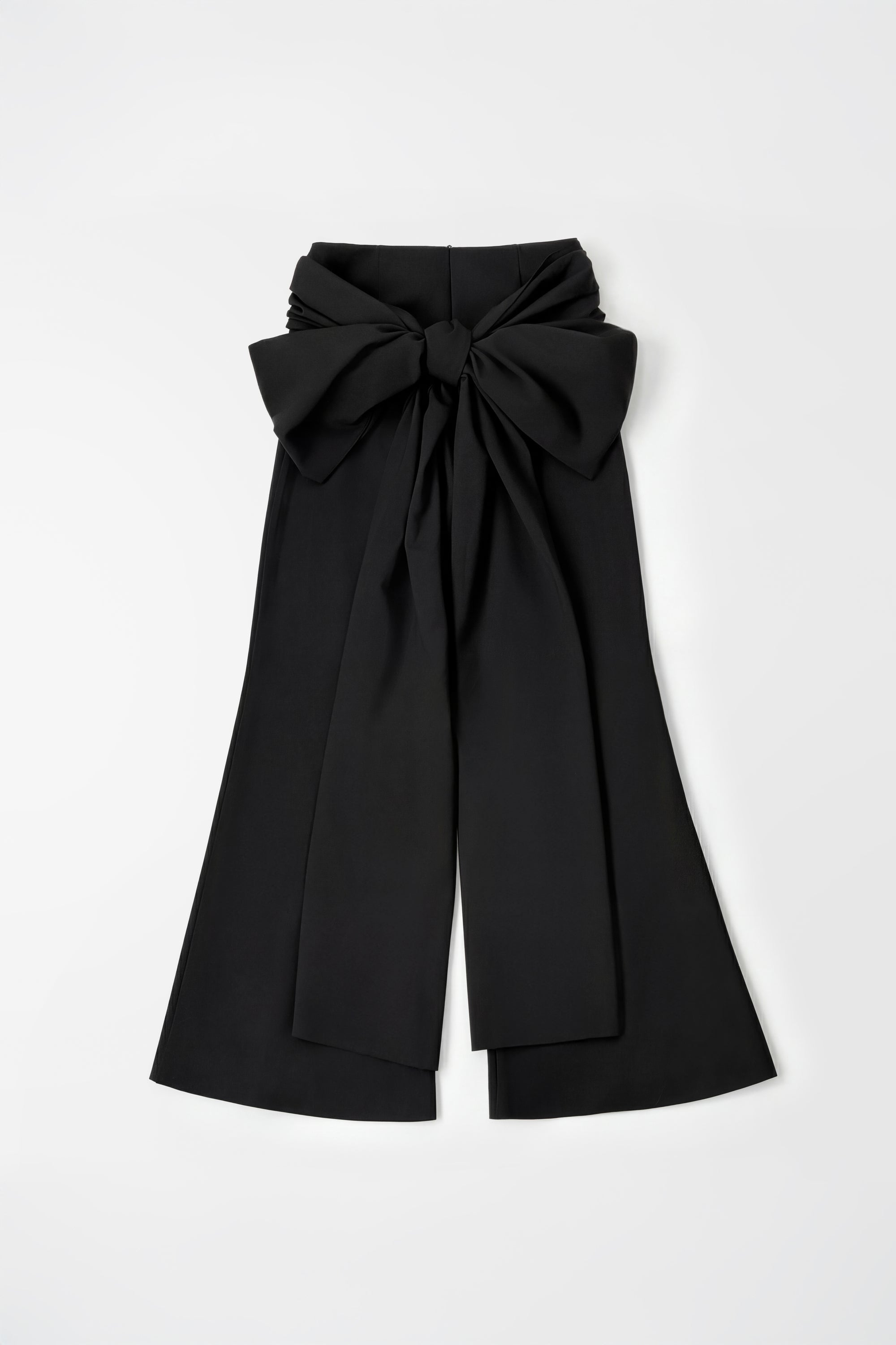 Black Wrap-Tie Pants