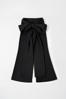 Black Wrap-Tie Pants