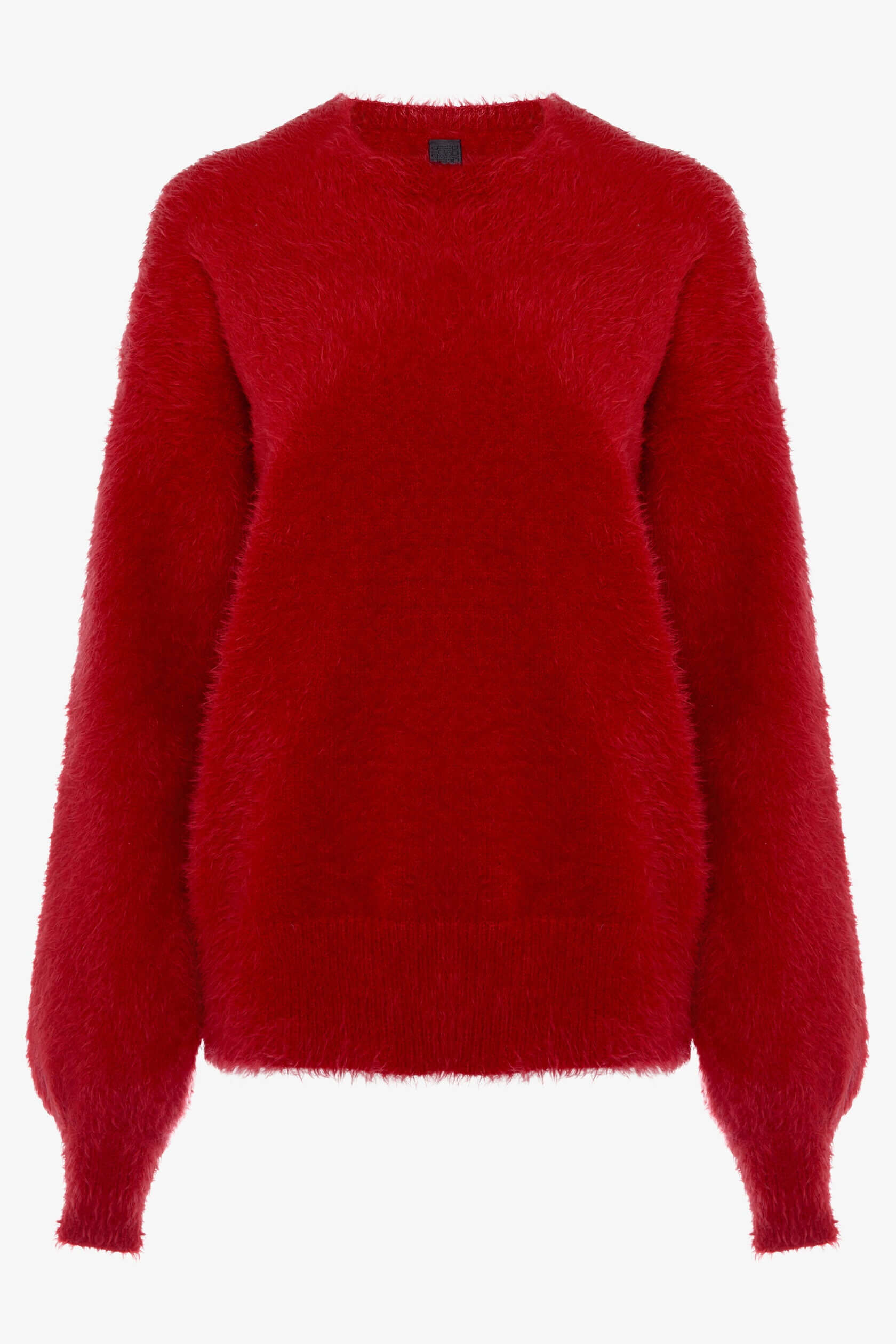 Pull rouge moelleux