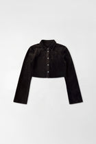 Dark chocolate Micro Suede Blouse