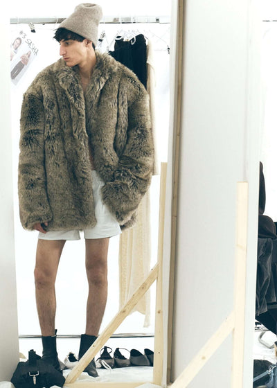 Eco-fur jacket