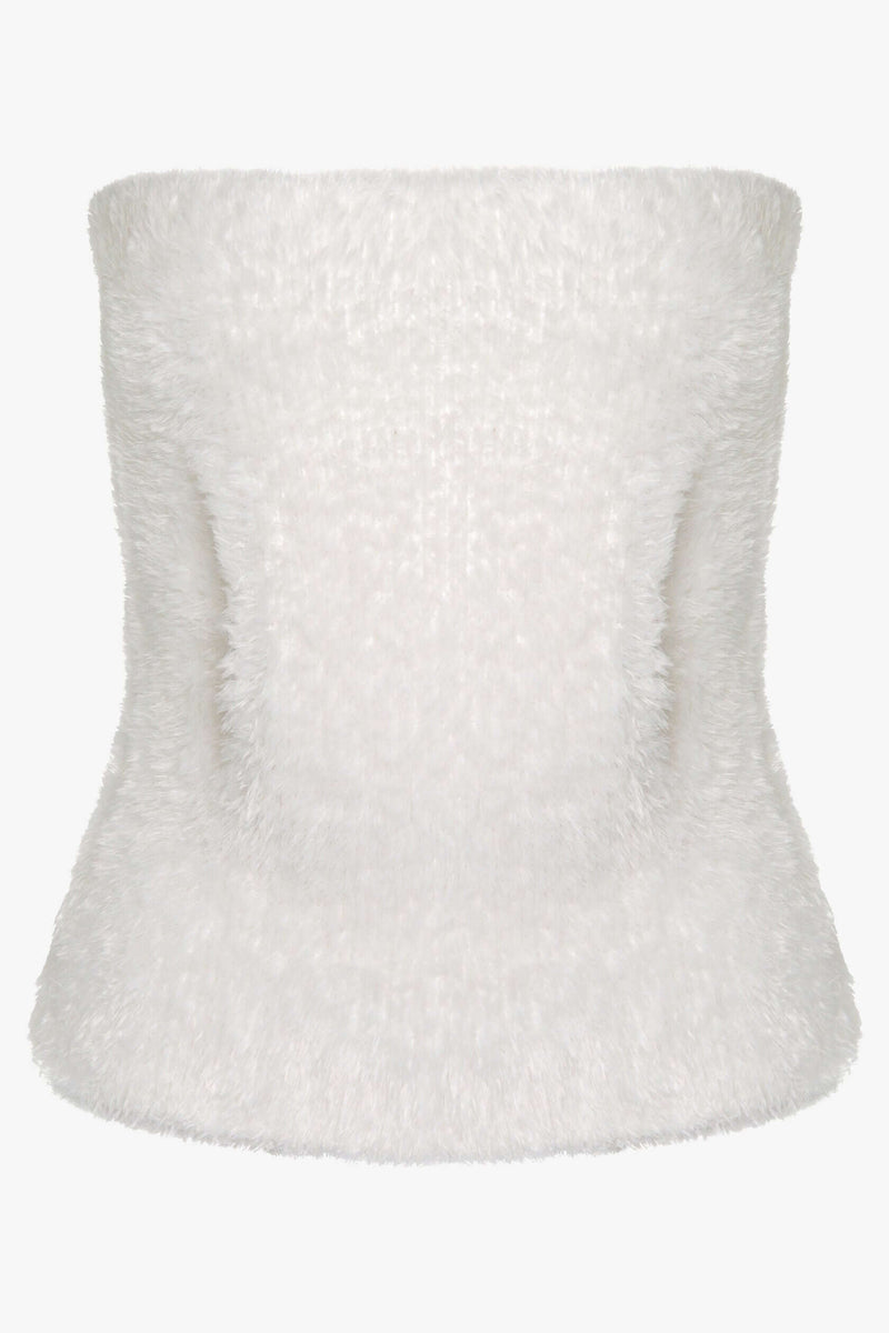 Fluffy top with a pocket