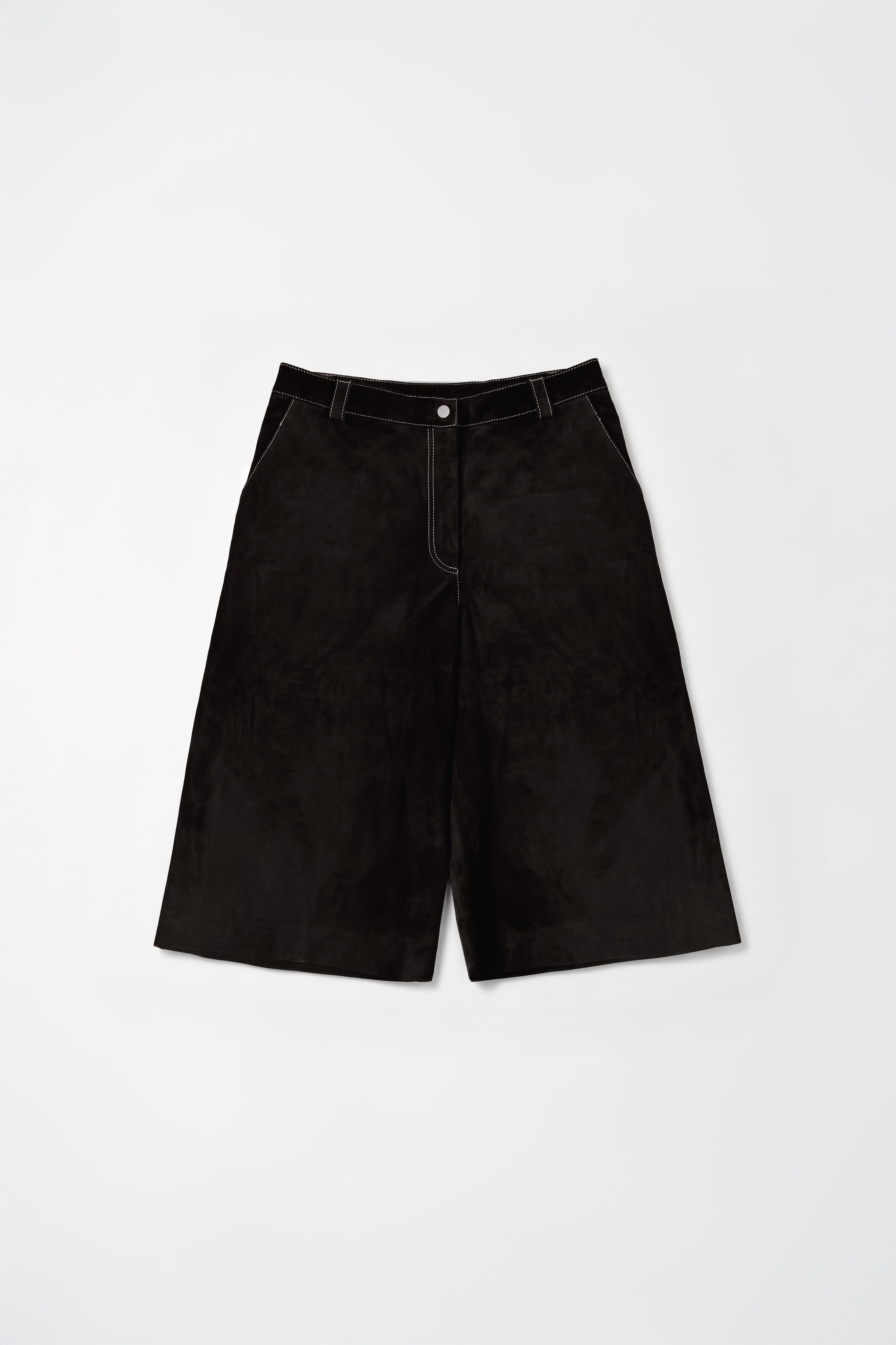 Dark Chocolate Suede Culottes