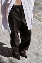 Dark Chocolate Leather Pants