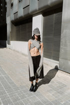 Khaki Crossover Top