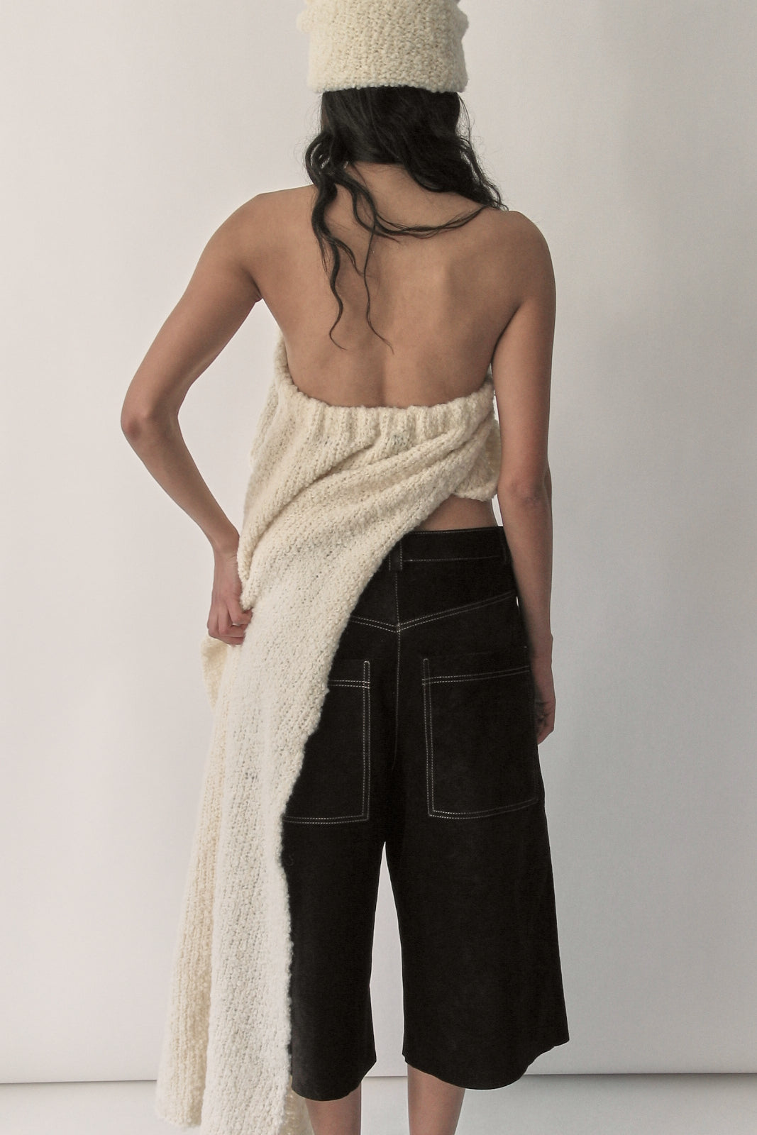Butter White Bouclé Basque