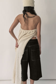 Butter White Bouclé Basque