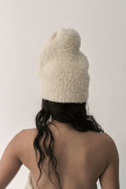Butter White Bouclé Beanie